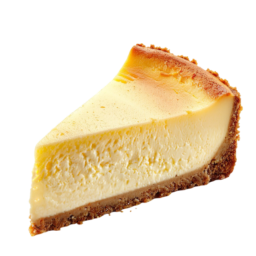 pngtree slice of fresh baked homemade cheesecake dessert isolated on white background png image 13292337